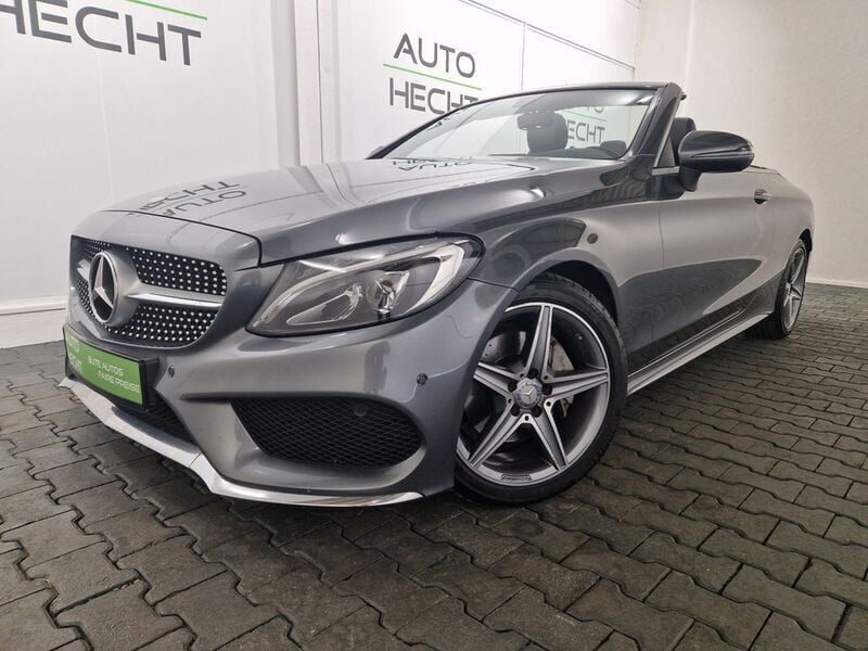 Grau Gebraucht 2017 Mercedes C200 AMG line Cabrio | 22.490 € (Superpreis) - Bild 1/4
