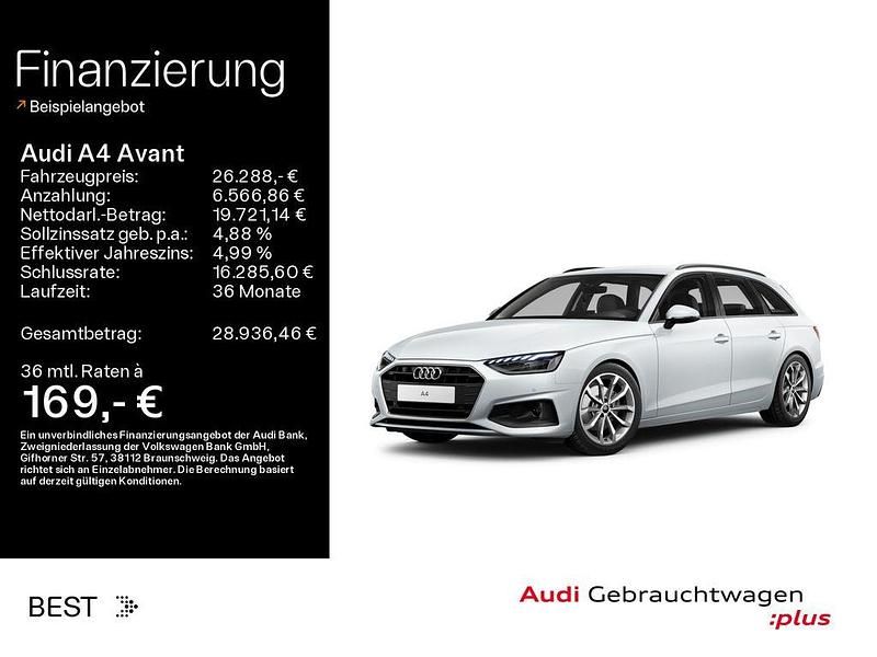 Gebraucht Audi A4 Performance 150 PS (110 kW) 2023 Gletscherweiß metallic Kombi