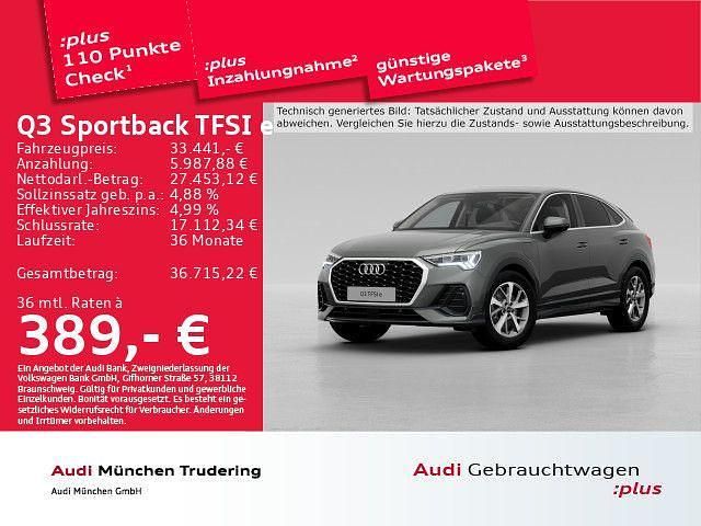Chronosgrau metallic Gebraucht 2022 Audi Q3 Sportback Ambiente SUV | 33.441 € (Fairer Preis) - Bild 1/2