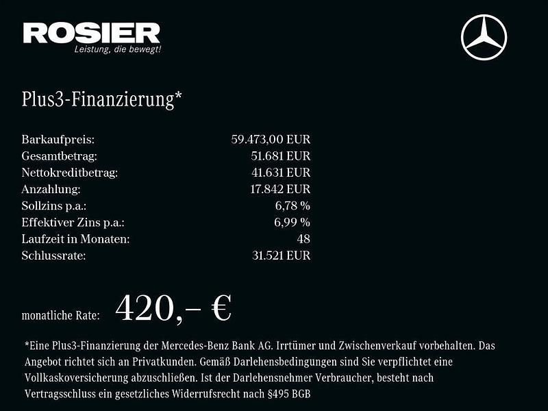 Gebraucht Mercedes E300 Advanced Plus 204 PS (150 kW) 2025 Schwarz / obsidianschwarz Limousine