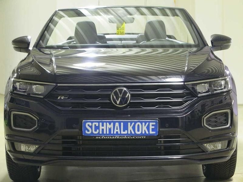 Deep black pearlescent Gebraucht 2022 VW T-Roc Cabriolet R-line Cabrio | 26.500 € (Superpreis) - Bild 1/4