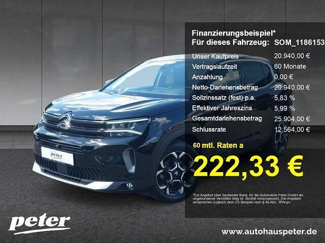 Met. perlaneraschwarz Gebraucht 2024 Citroën C5 Aircross SUV | 20.940 € (Guter Preis) - Bild 1/4