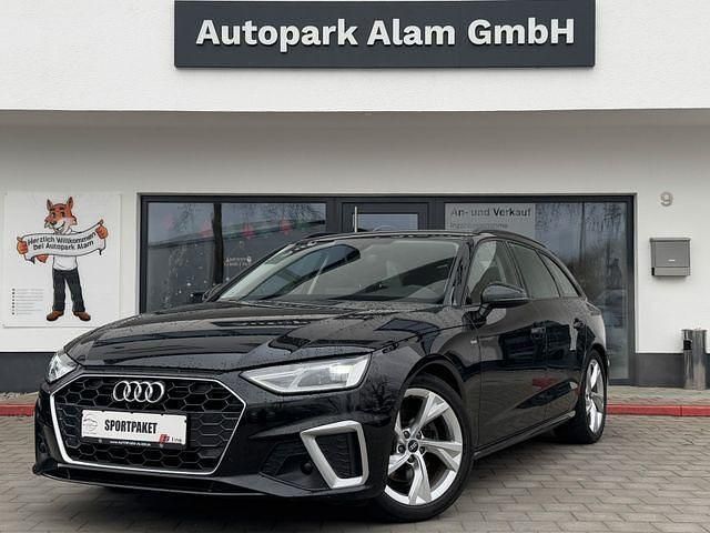 Mythosschwarz metallic Gebraucht 2021 Audi A4 S-Line Kombi | 24.799 € (Guter Preis) - Bild 1/4