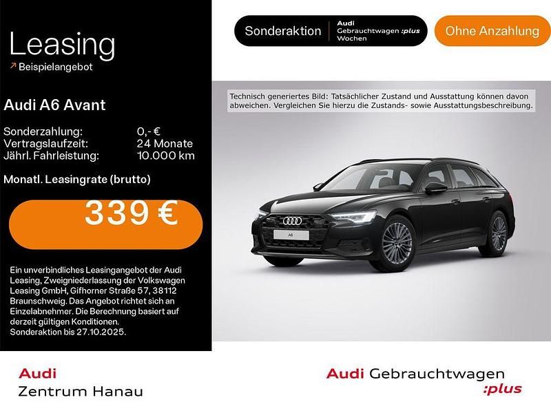 Mythosschwarz metallic Gebraucht 2025 Audi A6 Advanced Kombi | 47.259 € (Guter Preis) - Bild 1/4