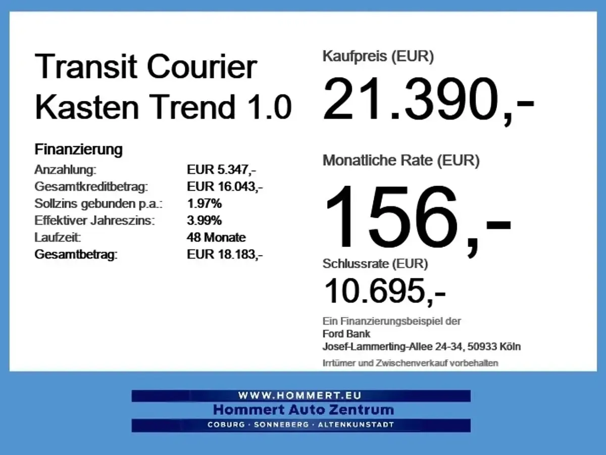 Ny Ford Transit Trend 101 HK (74 kW) 2026 Hvid MPV