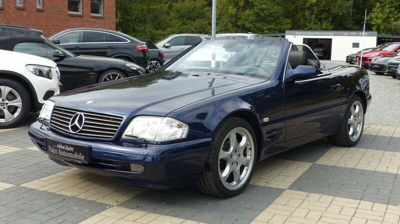 Blau Gebraucht 2000 Mercedes SL320 Edition Cabrio | 34.990 € (Fairer Preis) - Bild 1/4