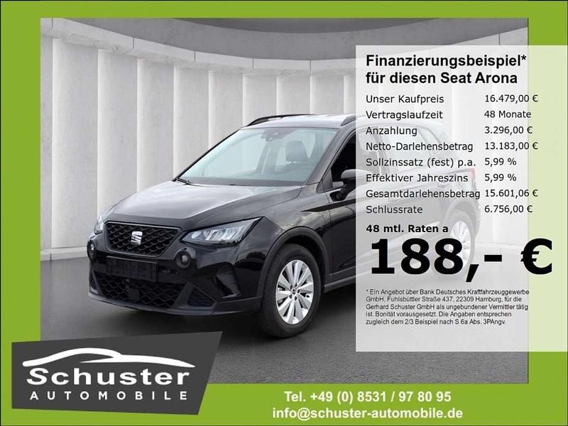 Schwarz Gebraucht 2023 Seat Arona Style SUV | 16.479 € (Guter Preis) - Bild 1/4