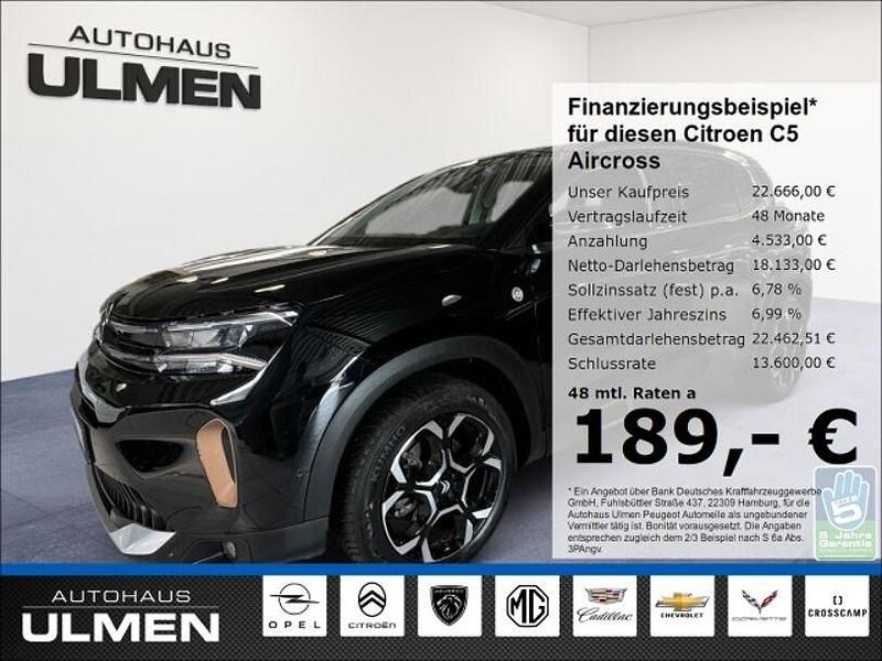 Schwarz Gebraucht 2023 Citroën C5 Aircross PureTech SUV | 22.666 € (Fairer Preis) - Bild 1/4