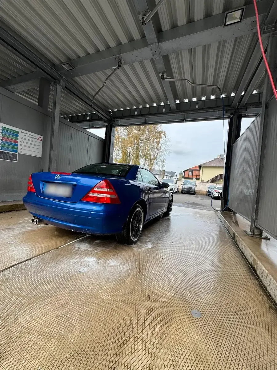 Gebraucht Mercedes SLK200 163 PS (119 kW) 2001 Blau Cabrio