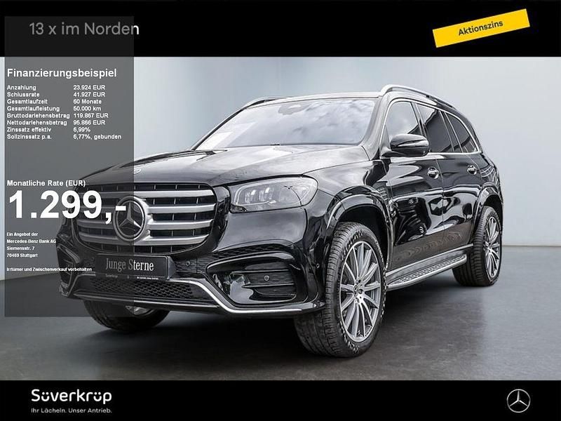 Schwarz Gebraucht 2024 Mercedes GLS580 AMG SUV | 117.180 € (Teuer) - Bild 1/4