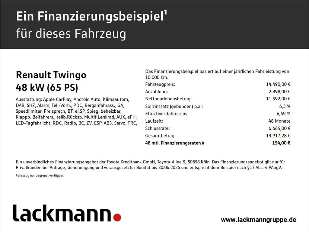 Gebraucht Renault Twingo Equilibre 65 PS (47 kW) 2024 Weiss Kleinwagen