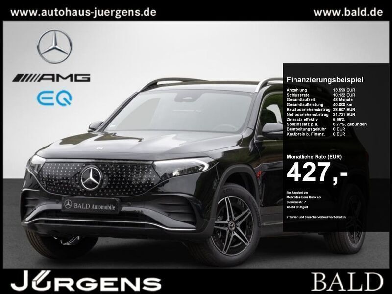 Metalliclack kosmosschwarz Gebraucht 2024 Mercedes EQB300 AMG SUV | 46.680 € - Bild 1/4