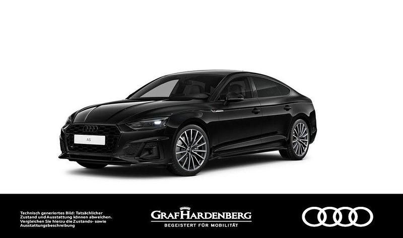 Mythosschwarz metallic Gebraucht 2022 Audi A5 Sportback S-Line Kleinwagen | 36.880 € (Fairer Preis) - Bild 1/4