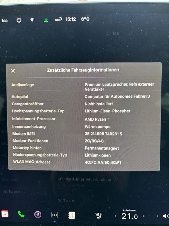 Gebraucht Tesla Model 3 RWD 239 kW (325 PS) 2022 Rot Limousine