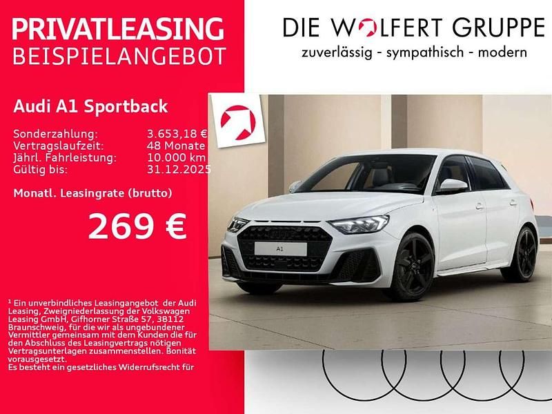 Gletscherweiß metallic Neu 2025 Audi A1 S-Line Kleinwagen | 29.429 € (Fairer Preis) - Bild 1/1