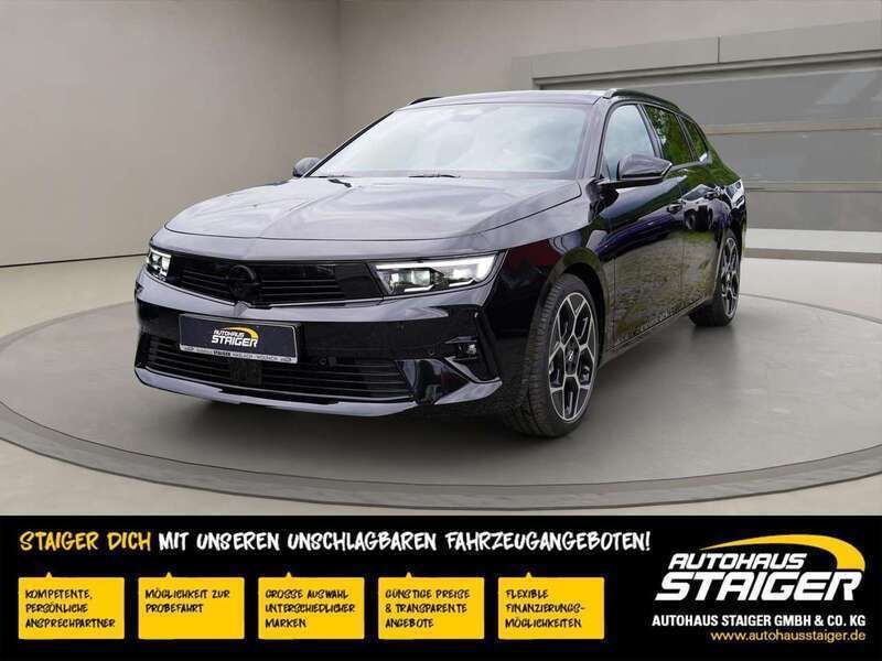 Schwarz metallic (karbon schwarz) Gebraucht 2024 Opel Astra Ultimate Kombi | 31.950 € (Teuer) - Bild 1/4
