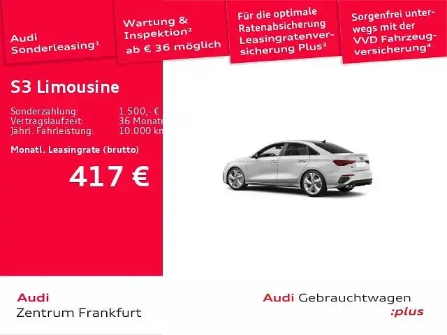 Gebraucht Audi S3 Sport 310 PS (228 kW) 2024 Ibisweiß/ibisweiß Limousine