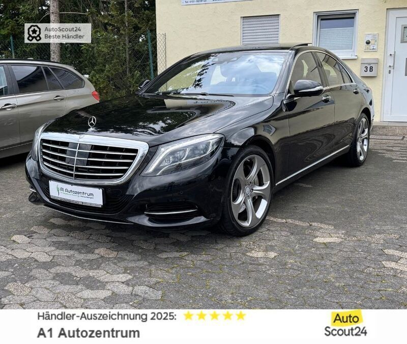 Obsidianschwarz metallic Gebraucht 2014 Mercedes S500 Limousine | 37.900 € (Guter Preis) - Bild 1/4
