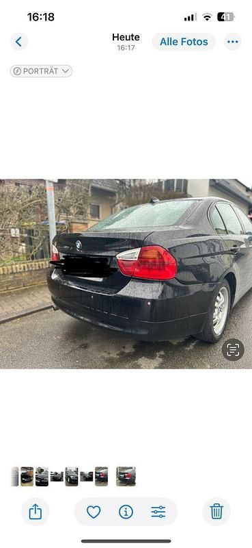 Gebraucht BMW 320 163 PS (119 kW) 2006 Schwarz Limousine