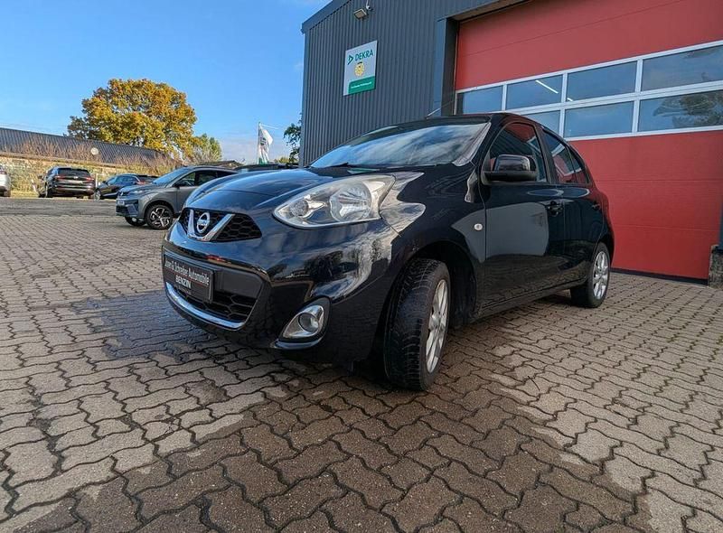 Schwarz Gebraucht 2015 Nissan Micra Visia Kleinwagen | 5.999 € (Fairer Preis) - Bild 1/4