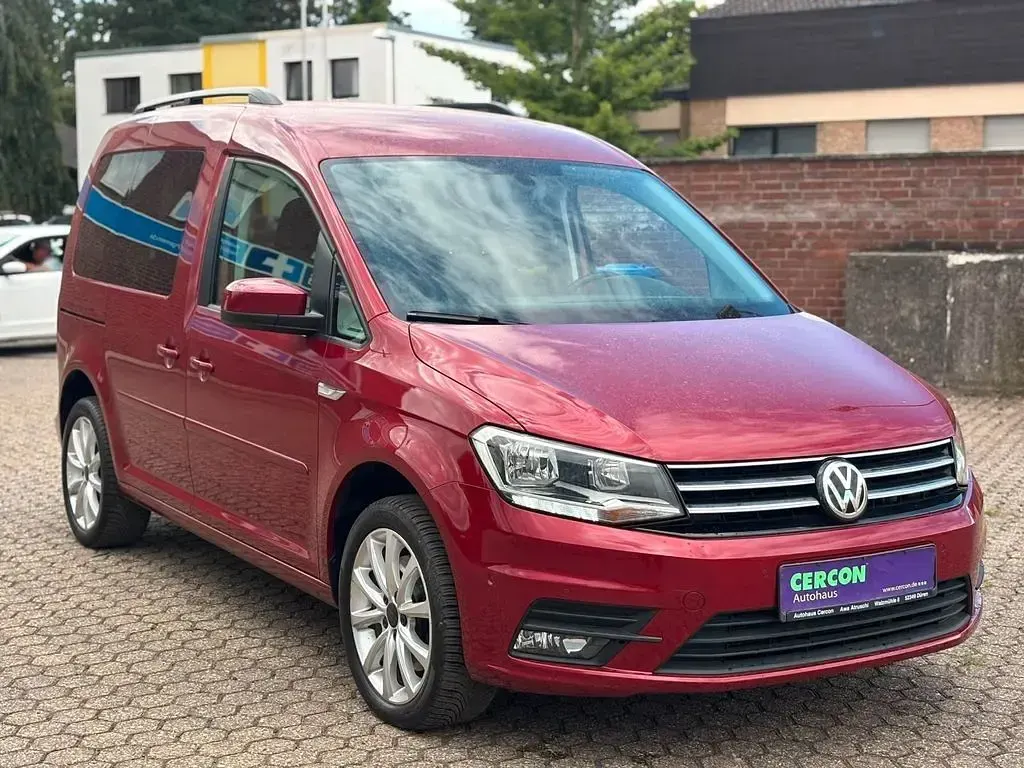 Gebraucht VW Caddy Comfortline 150 PS (110 kW) 2020 Rot Van / Kleinbus