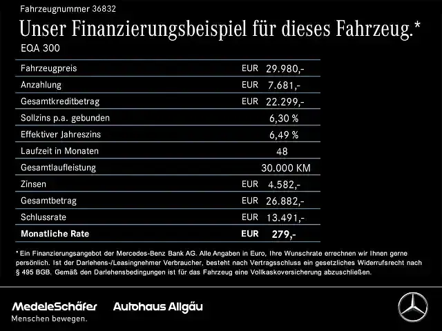 Gebraucht Mercedes EQA300 Progressive 167 kW (228 PS) 2023 Manufaktur lack manufaktur patagonienrot (metallic) SUV