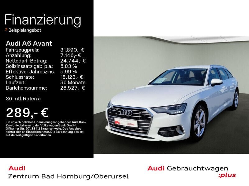 Ibisweiß Gebraucht 2022 Audi A6 Sport Kombi | 31.890 € (Superpreis) - Bild 1/4