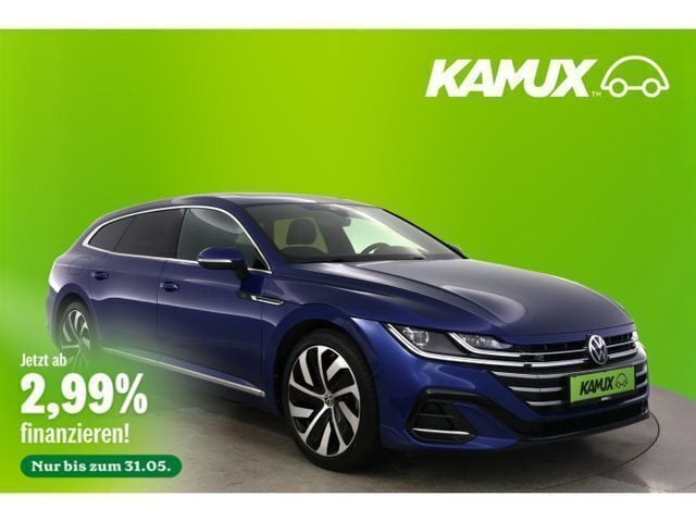 Blau Gebraucht 2022 VW Arteon R-line Kombi | 35.490 € (Superpreis) - Bild 1/2