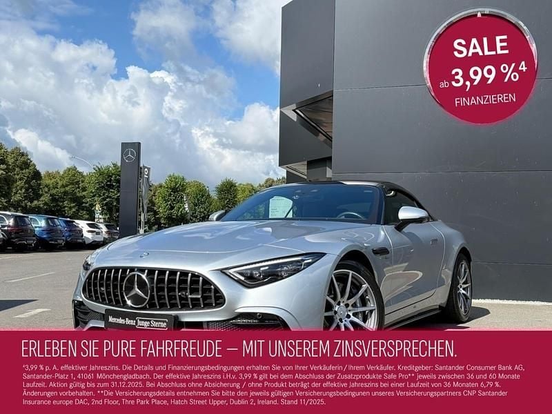 Silberlack hightechsilber Gebraucht 2024 Mercedes SL43 AMG AMG Cabrio | 87.480 € (Superpreis) - Bild 1/4