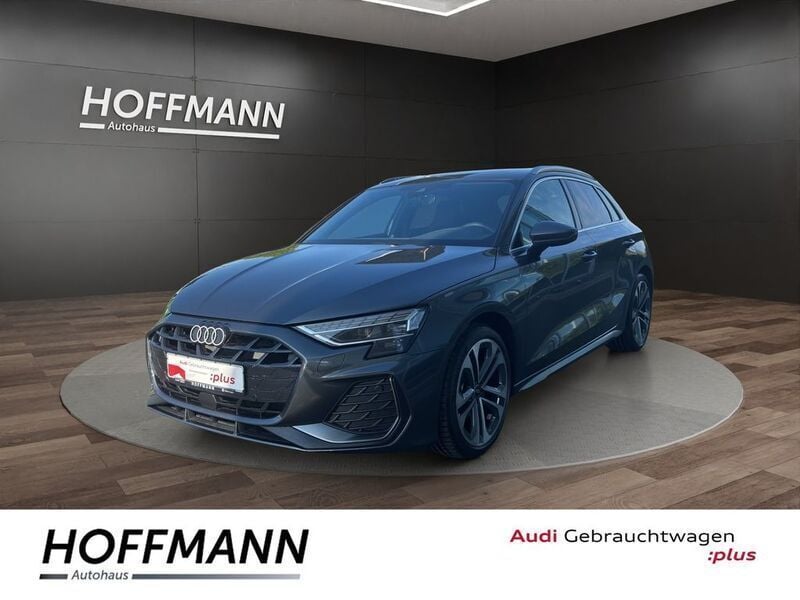 Grau Gebraucht 2024 Audi A3 Sportback S-Line Limousine | 41.990 € (Teuer) - Bild 1/4