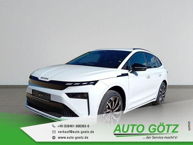 Weiß Neu 2025 Skoda Enyaq iV SportLine SUV | 51.790 € (Guter Preis) - Bild 1/4