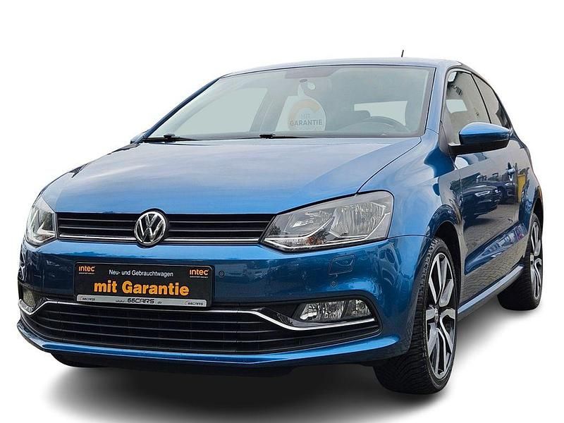 Blau Gebraucht 2016 VW Polo Highline Kleinwagen | 10.680 € (Fairer Preis) - Bild 1/4