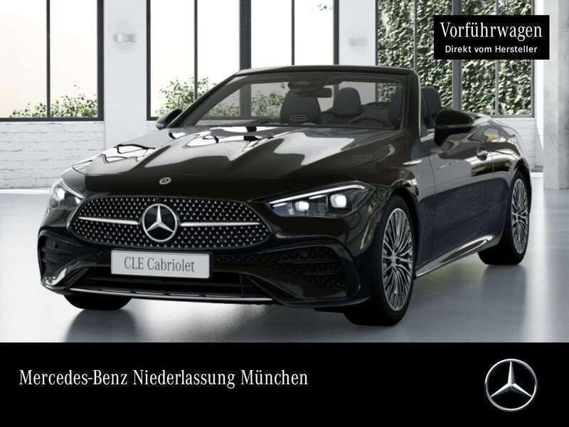 Obsidianschwarz Gebraucht 2025 Mercedes CLE200 AMG Cabrio | 64.900 € - Bild 1/4
