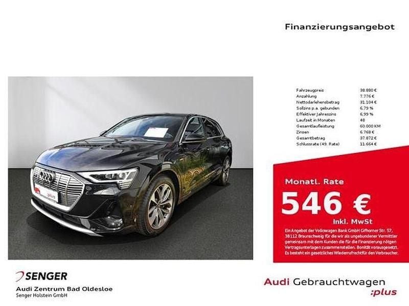 Mythosschwarz Gebraucht 2023 Audi e-tron S-Line SUV | 38.880 € (Guter Preis) - Bild 1/4