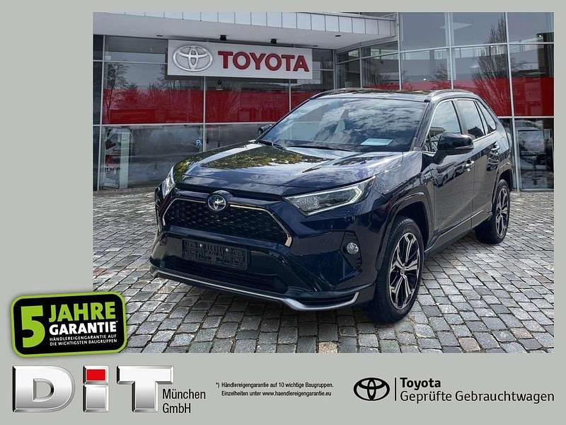 Nagoyablau metallic / dach sch Gebraucht 2022 Toyota RAV4 Hybrid Style SUV | 36.490 € (Superpreis) - Bild 1/4