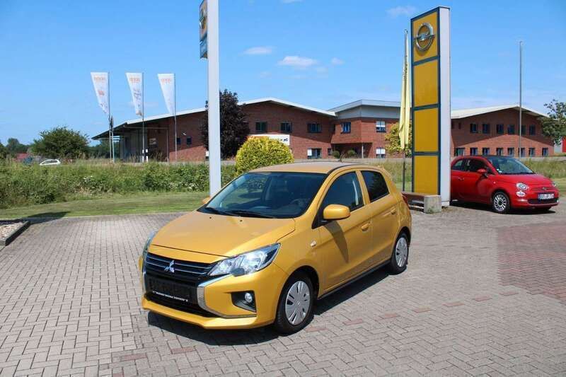 Gelb Gebraucht 2021 Mitsubishi Space Star Spirit Kleinwagen | 9.554 € (Fairer Preis) - Bild 1/4