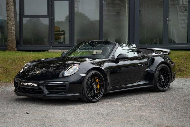 Schwarz Gebraucht 2016 Porsche 911 Turbo S Cabriolet Cabrio | 120.000 € (Superpreis) - Bild 1/4