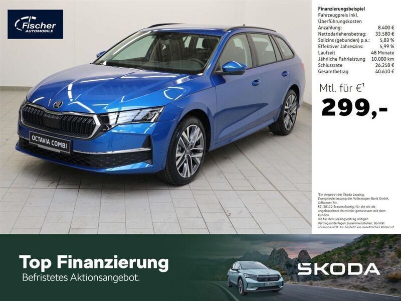 Blau Neu 2025 Skoda Octavia Selection Kombi | 41.980 € (Teuer) - Bild 1/4