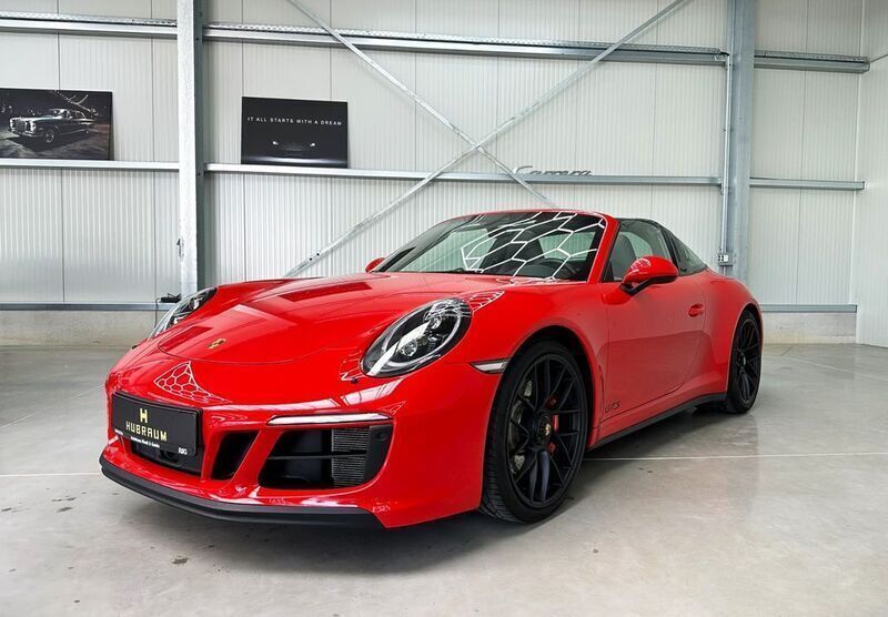 Rot Gebraucht 2018 Porsche 911 Targa 4 Chrono Cabrio | 132.970 € (Superpreis) - Bild 1/4