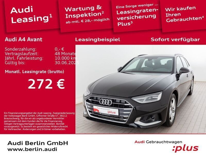 Mythosschwarz metallic Gebraucht 2024 Audi A4 Advanced Plus Kombi | 32.900 € (Fairer Preis) - Bild 1/3