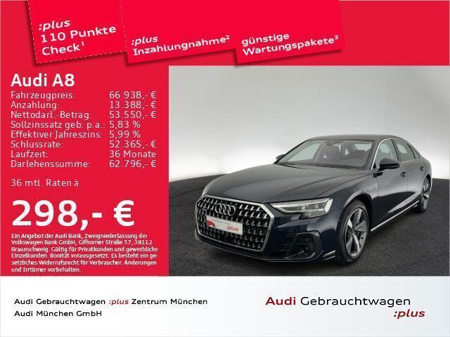 Firmamentblau metallic Gebraucht 2023 Audi A8 Ambiente Limousine | 74.116 € (Etwas zu teuer) - Bild 1/2