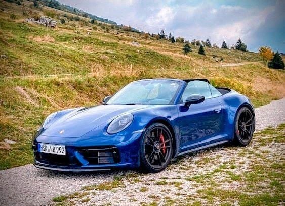 Blau Gebraucht 2022 Porsche 911 Carrera Cabriolet Cabrio | 149.900 € (Guter Preis) - Bild 1/4