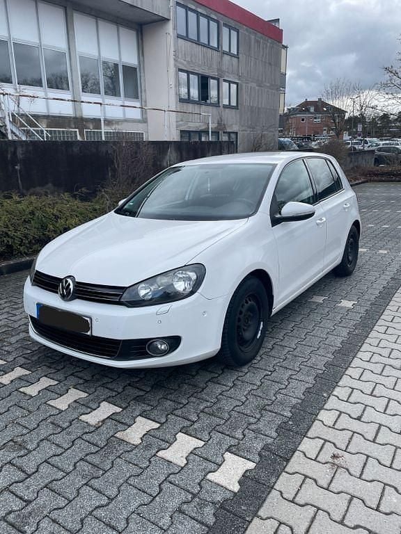 Gebraucht VW Golf VI Highline 122 PS (89 kW) 2009 Weiß Kleinwagen