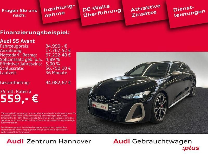 Mythosschwarz metallic Gebraucht 2025 Audi S5 Ambiente Kombi | 84.990 € (Teuer) - Bild 1/4