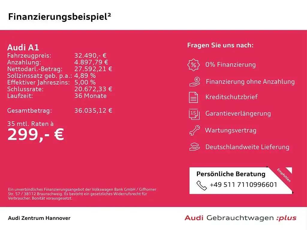 Gebraucht Audi A1 Ambiente 150 PS (110 kW) 2025 Mythosschwarz metallic SUV