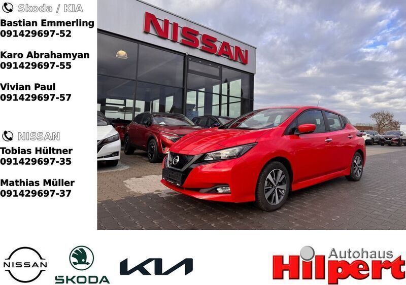 Rot Gebraucht 2021 Nissan Leaf Acenta Kleinwagen | 14.999 € (Fairer Preis) - Bild 1/4