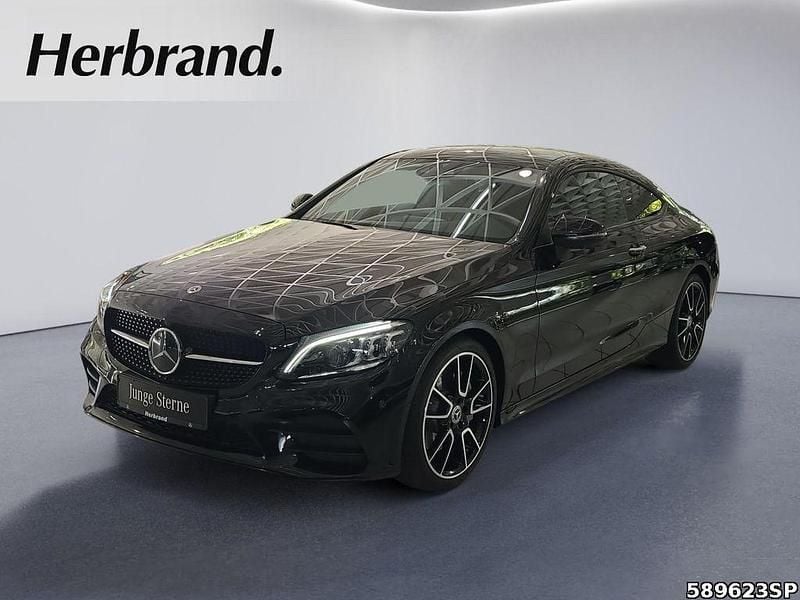 Metalliclack obsidianschwarz Gebraucht 2022 Mercedes C300 AMG Coupé | 41.890 € (Fairer Preis) - Bild 1/4