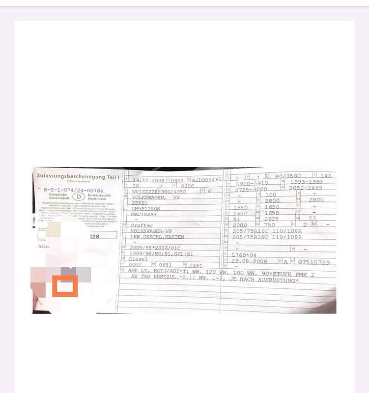 Gebraucht VW Crafter 163 PS (119 kW) 2008 Weiß Van