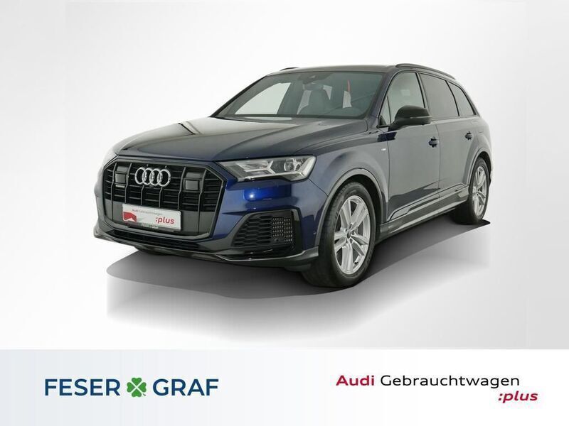 Navarrablau metallic Gebraucht 2021 Audi Q7 Ambiente SUV | 47.398 € (Guter Preis) - Bild 1/4