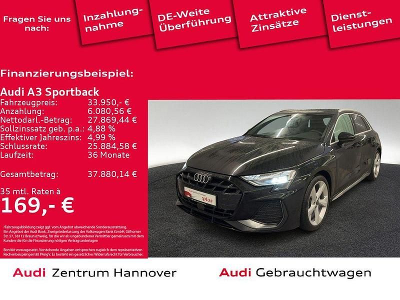 Gebraucht Audi A3 S-Line 150 PS (110 kW) 2024 Mythosschwarz metallic (metallic) Limousine